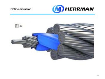 máquina del extrusor del cable de 6m m
